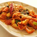 豚キムチ（鉄板焼 関西風お好み焼き 甚六）