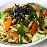 野菜焼うどん『ソース味」(いか・えび・豚・野菜)（鉄板焼 関西風お好み焼き 甚六）