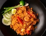 シーフードトムヤムチャーハン/Seafood Tomyum Fried Rice（SHWE KA TAW ASIAN RESTAURANT）