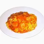 海老と卵のチリソース丼（ニーハオ）