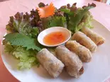 揚げ春巻き(5個) Fried Spring Rolls (5 Pieces)（エバーグリーン）