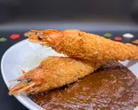 強欲有頭海老フライと欧風カレー（ごつ盛り！【Mr.強欲カレー】立川店 A hearty meal！ [Mr. Greedy Curry] Tachikawa）