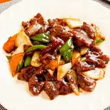 牛肉のオイスターソース炒め（創作中華料理1988）