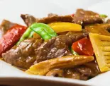 牛肉のオイスターソース炒め(台湾料理 有香園)