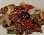 牛肉のオイスターソース炒め(萬福菜館)