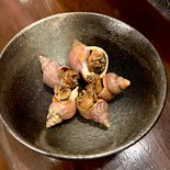 煮つぶ貝漬け Soy-Marinated Simmered Whelk（あさ家）