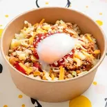 温玉メガタコライスOriginal Taco-rice with poached egg (300g)(しまんちゅパーラーのタコライス 本店)