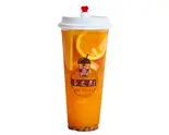 茶之恋ミックスフルーツティー(黒糖タピオカなし) Lサイズ Chanokoi's Mixed Fruit Tea (Without Brown Sugar Tapioca Pearls) (Large)（茶之恋 台湾タピオカ専門店）