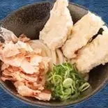 菜彩鶏のかしわ天醤油うどん(並盛300→400g増量中！)（讃岐うどん酒場 川金）