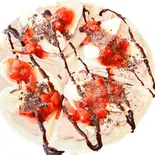 【ワッフル】バナナ・イチゴ・チョコチップ・チョコソース・ショコラクリーム（ワッフル・クレープ・アソート・BOW）