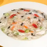 海鮮入り福建チャーハン(鶏白湯ラーメン らくらく亭)