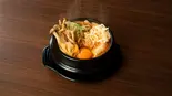 チーズ4種のきのこスンドゥブうどん（ソウル美彩スンドゥブ）