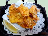 鶏皮の唐揚げ-炸鸡皮（大福源）