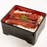 うなぎ丼(大判鰻半身) -Eel rice bowl -"HANMI"(half-length of whole eel)（復活！カルピ丼）