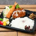 デミグラスハンバーグ弁当（おにぎり専門店 COROL博多美野島店）