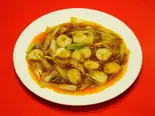帆立のXO醤炒め（中国食府双龍居 天満駅前店）