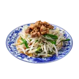 拌豆芽菜 もやしと赤エシャロットの和え物（士林夜市）