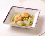 海老とカブのみぞれ煮(1000円パスタ 東粉浜ワンコイン酒場)