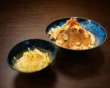 ダメなまぜそばもやしマシマシ×チーズリゾット風セット(電子レンジ対応)（うまそうなラーメン屋ジャンク店）