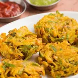 【14】ベジタブルパコラ/Vegetable Pakora 4p（インド料理ガンジス）