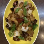 中華ハムの四川風炒め(四川小炒腊肉)（本格四川料理 天府）