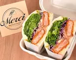 【ボリューム満点】エビカツサンド（サンドイッチのお店Merci恵比寿店）