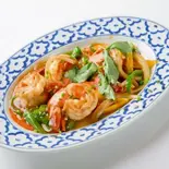 エビのガーリック炒め Prawn Garlic itame（バスナ）