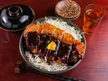 味噌カツ丼 Miso Pork Cutlet Rice Bowl（山のカツ丼）