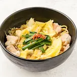 博多もつちゃんぽん しょうゆ味（もつ鍋おおやまカウンターkitte博多店）
