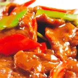 牛肉のオイスターソース炒め/Stir fried beef with oyster sauce(中華料理 龍門)