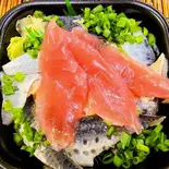 〆いわし・まぐろ丼(ドン丼丸)