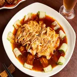 豚バラのニンニクソースかけ(蒜泥白肉)(香港厨房 風香園 町田店)