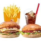 【デリバリー限定！ツーバーガー満足セット】絶品チーズバーガーセット+ハンバーガー（ゼッテリア ZETTERIA 福岡新天町店）