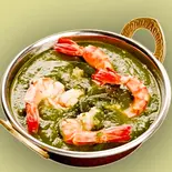 ほうれん草エビ(Sag prawn)（SAKURA インド＆ネパール レストラン）