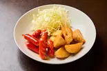 赤ウインナー＆ポテトフライ（バルテキ屋）