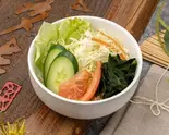 ミニサラダ（銀座創業40年老舗そば屋「多吉」）