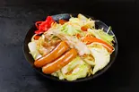 豚入りウィンナー焼きそば(塩)（大盛り無料！具材山盛り焼きそば専門「かなざわ商店」）