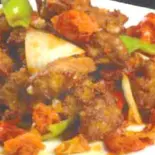 揚げ豚スペアリブの塩コショウ炒め(けいぐん飯店)