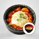 チーズタッカルビビビンパ(おかず3品・スープ付き)（韓国料理専門店「ククク」大島店）