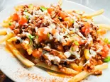 ベジタリアン ナチョフライドポテト Meat-free Nacho French Fries(メキシコ料理ドンブランコ)
