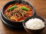 ユッケジャンスープ(牛肉・野菜)セット（ソウルサムギョプサル）