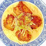 フライドチキンラーメン Fried chicken ramen（HALAL AND VEGAN RAMEN DATTEBAYO Asakusa）