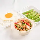 ガパオライスとアボカドのセット Gapao Rice Avocado set（絆タイ料理 門前仲町）