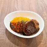 ハンバーグ×チキンライスオムライス（こだわりたまご本舗）
