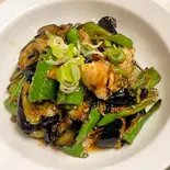 52.ナスと青唐辛子の炒め(擂椒茄子)（湘逢中華料理）