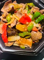 豚マメの辛味炒め  辣炒腰花（香南厨房）