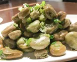 そら豆の塩ネギソース炒め 葱油蚕豆（上海風情）