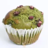 米粉マフィン_抹茶あずき<1個入>《ヴィーガン＆グルテンフリー》 Vegan and Gluten-free Matcha Muffins（松竹圓カフェ）