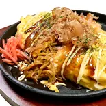 【大人気！！】オムそば(ブタ) Omlet Pork fried Noodles（お好み焼 焼きそば 鉄板焼き もず OKONOMIYAKI MOZU）