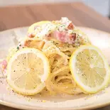 (人気No.1)広島レモンクリームパスタ【中】（【国産レモン使用！】創作カフェ ＆ Lemon）